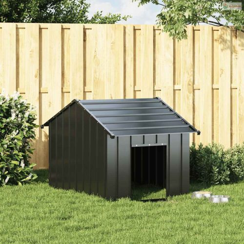 Kutyaház tetővel 83x130x85 cm horganyzott acél