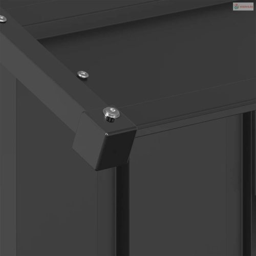 Kutyaház tetővel 83x130x85 cm horganyzott acél