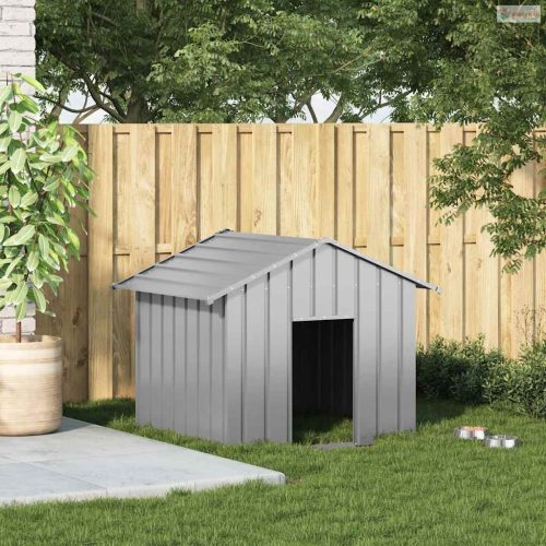 Kutyaház tetővel 131x101x102 cm horganyzott acél