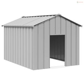 Kutyaház tetővel 113x153x101 cm horganyzott acél