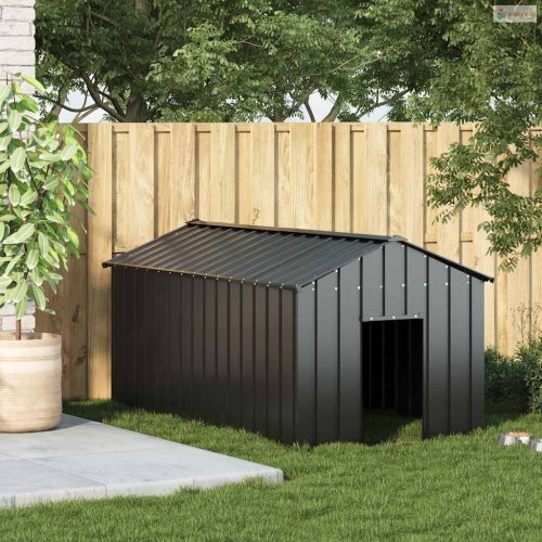 Kutyaház tetővel 114x202x101 cm horganyzott acél