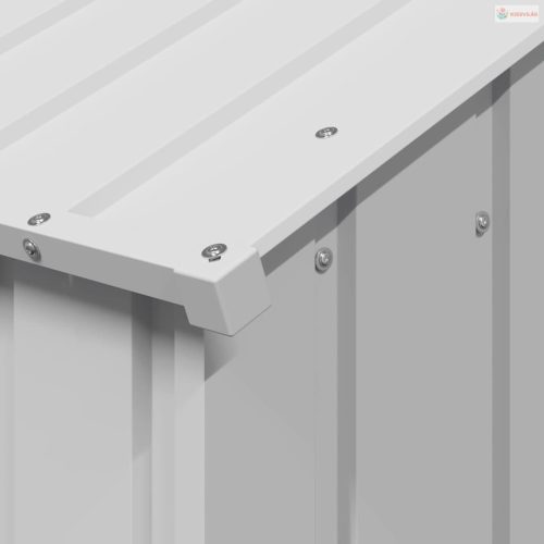 Kutyaház tetővel 114x202x101 cm horganyzott acél