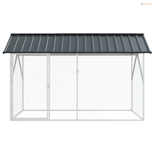 Madár kalitka Antracit 227 x 112 x 141 cm Horganyzott acél