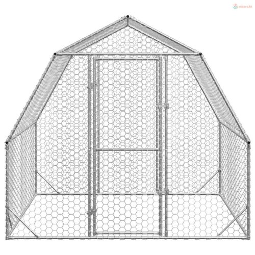 Csirkefuttató 2,5x2x2,25 m horganyzott acél