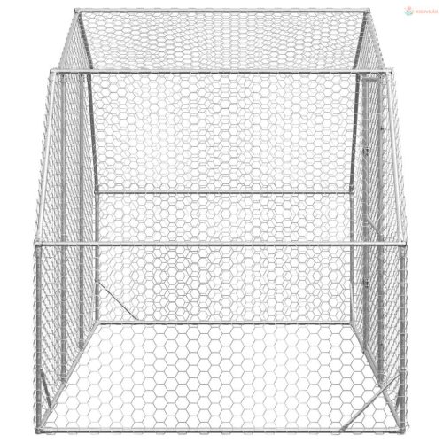 Csirkefuttató 2,5x2x2,25 m horganyzott acél