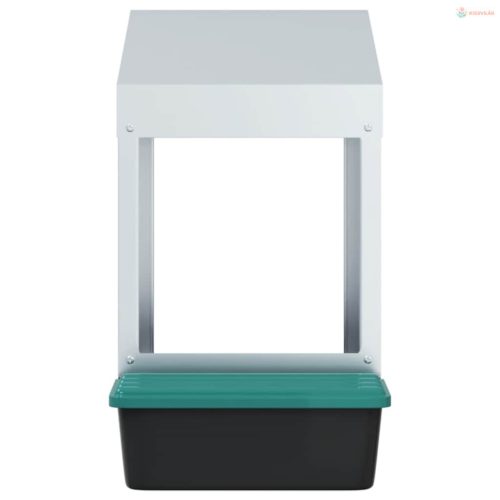 1 rekeszes, falra szerelhető, horganyzott acél csirkefészkelődoboz