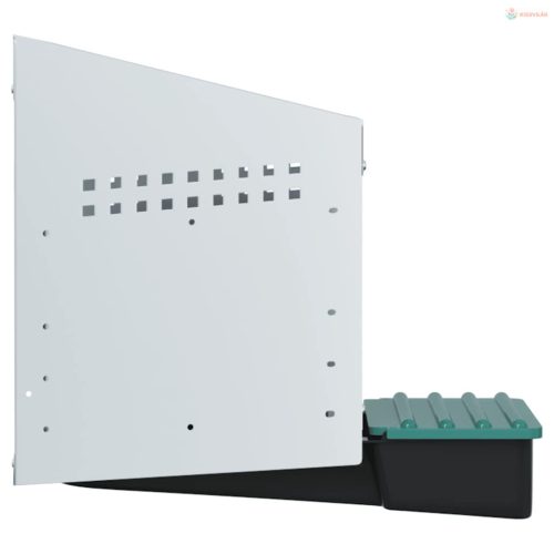 1 rekeszes, falra szerelhető, horganyzott acél csirkefészkelődoboz