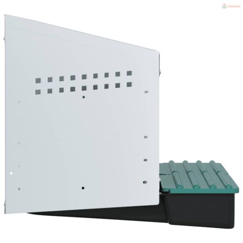 2 rekeszes, falra szerelhető, horganyzott acél csirkefészkelőláda