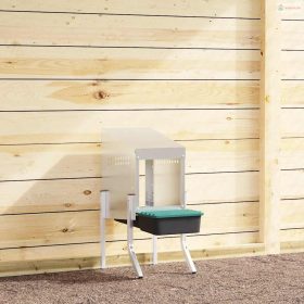   Horganyzott acél csirkefészkelőláda 1 rekesszel, lábakkal