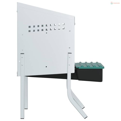 Horganyzott acél csirkefészkelőláda 1 rekesszel, lábakkal