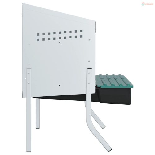 Horganyzott acél csirkefészkelőláda 2 rekesszel és lábakkal