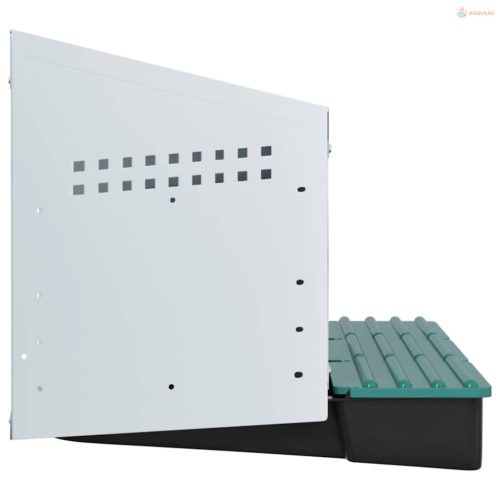 3 rekeszes, falra szerelhető, horganyzott acél csirkefészkelőláda