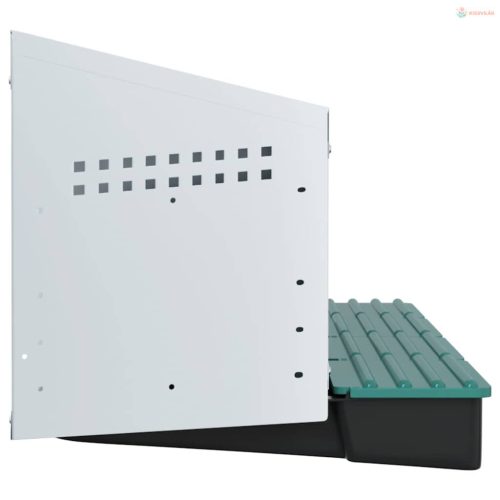 4 rekeszes, falra szerelhető, horganyzott acél csirkefészkelőláda