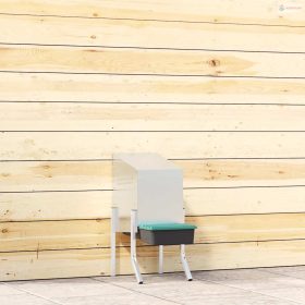   Horganyzott acél csirkefészkelőláda 1 rekesszel, lábakkal