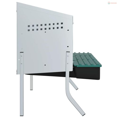 3 rekeszes horganyzott acél csirkefészkelőláda lábakkal