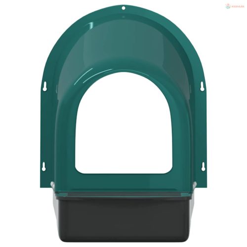 4 db falra szerelhető sötétzöld műanyag csirkefészkelőláda