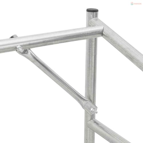 Tűzifa állvány esővédővel 100,5x40,5x110,5 cm horganyzott acél