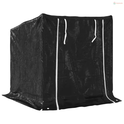 Tűzifa állvány esővédővel 100,5x80,5x110,5 cm horganyzott acél