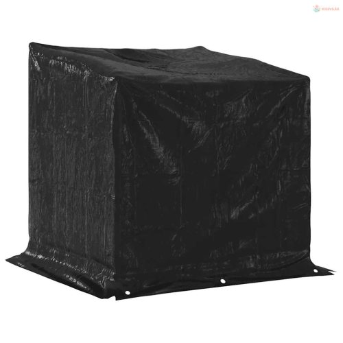 Tűzifa állvány esővédővel 100,5x80,5x110,5 cm horganyzott acél