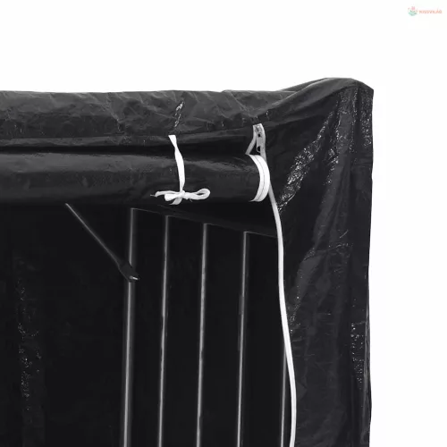 Tűzifa állvány esővédővel 100,5x80,5x110,5 cm horganyzott acél