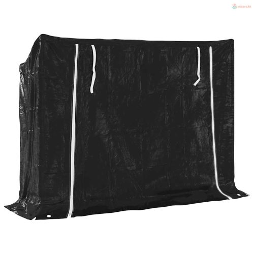 Tűzifa állvány esővédővel 151x40,5x110,5 cm horganyzott acél