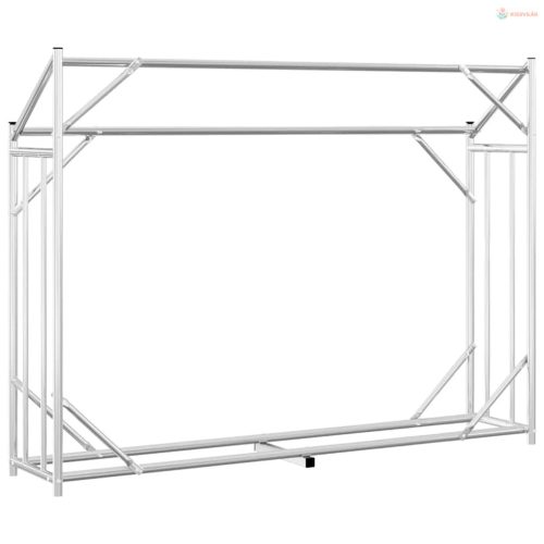Tűzifa állvány esővédővel 151x40,5x110,5 cm horganyzott acél