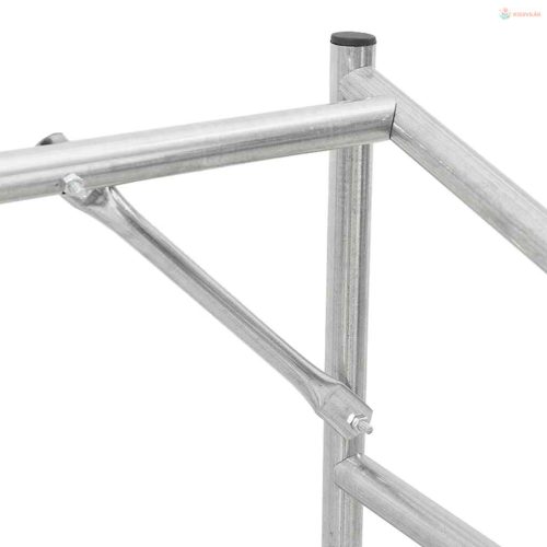 Tűzifa állvány esővédővel 151x60,5x110,5 cm horganyzott acél