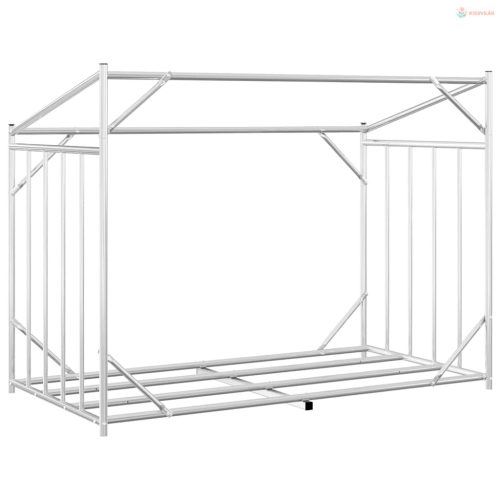 Tűzifa állvány esővédővel 151x80,5x110,5 cm horganyzott acél