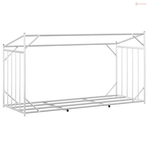 Tűzifa állvány esővédővel 200,5x80,5x110,5 cm horganyzott acél