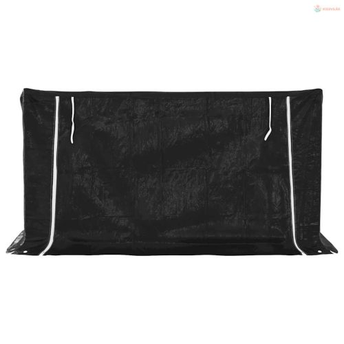 Tűzifa állvány esővédővel 200,5x100,5x110,5 cm horganyzott acél