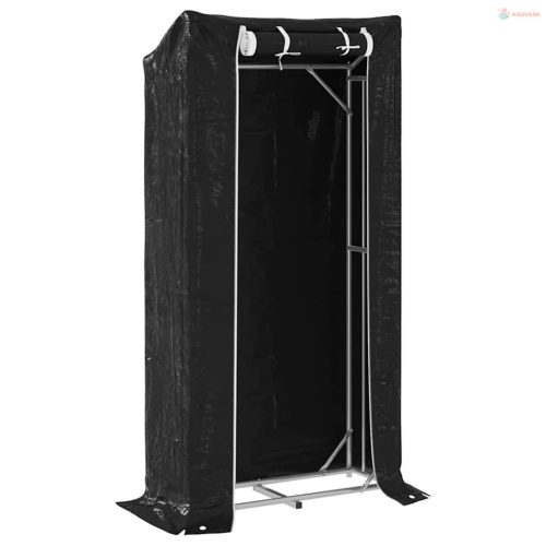 Tűzifa állvány esővédővel 100x40x200 cm Horganyzott acél