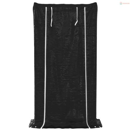 Tűzifa állvány esővédővel 100x40x200 cm Horganyzott acél