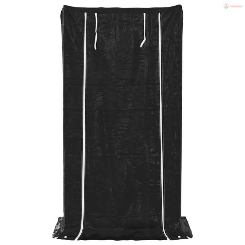 Tűzifa állvány esővédővel 100x60x200 cm horganyzott acél