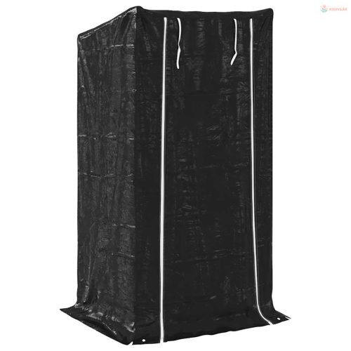 Tűzifa állvány esővédővel 100x80x200 cm horganyzott acél