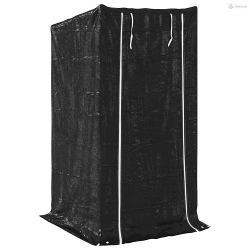 Tűzifa állvány esővédővel 100x100x200 cm horganyzott acél