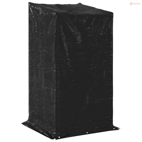 Tűzifa állvány esővédővel 100x100x200 cm horganyzott acél