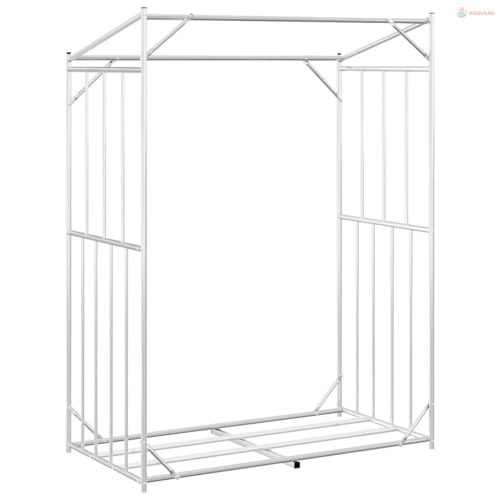 Tűzifa állvány esővédővel 150x80x200 cm horganyzott acél