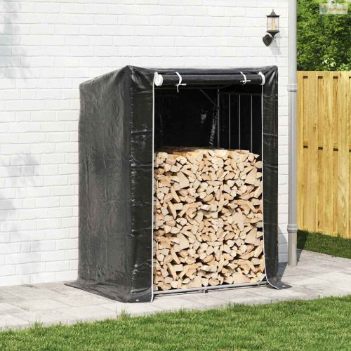 Tűzifa állvány esővédővel 150x100x200 cm horganyzott acél