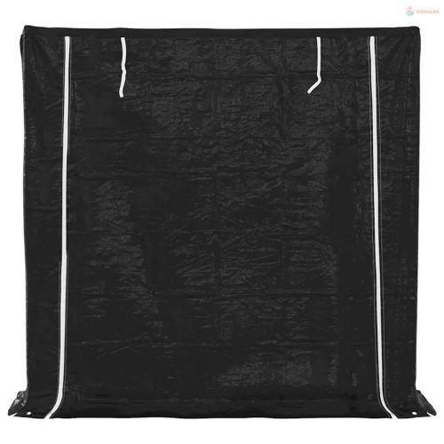 Tűzifa állvány esővédővel 200x40x200 cm horganyzott acél