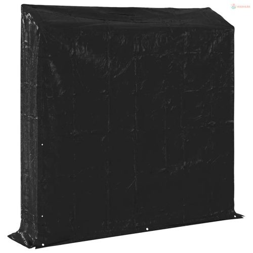 Tűzifa állvány esővédővel 200x40x200 cm horganyzott acél