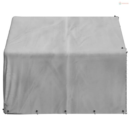 Kültéri kutyakennel fedéllel 2x2x1,5 m horganyzott acélból