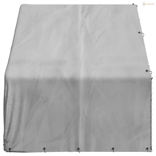 Kültéri kutyakennel fedéllel 3x2x1,9 m horganyzott acélból