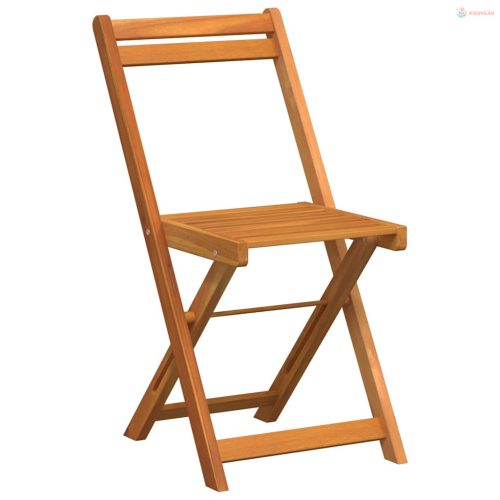 Kert étkező szett párnával 3 pcs Olaj Természetes Tömör Akácfa