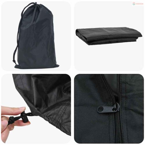 Tűzifatartó takaróponyva Egyszínű Fekete 420D Oxford szövet