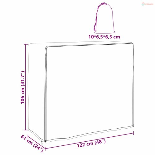 Tűzifatartó takaróponyva Egyszínű Fekete 420D Oxford szövet