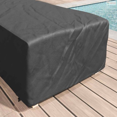 Pihenőfotel Takaró Egyszínű Fekete 74 x 210 x 40 cm szövet