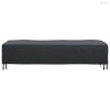 Pihenőfotel Takaró Egyszínű Fekete 74 x 210 x 40 cm szövet