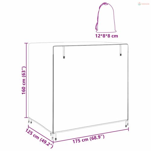 Kültéri hinta takaró 175 x 125 x 180 cm 210D Oxford Szövet