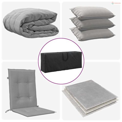 Kültéri Tároló Táska Fekete 125 x 32 x 50 cm 210D Oxford Szövet