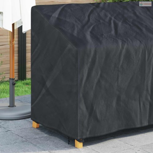 Kerti Pad Borító Fekete 165 x 70 x 65 / 94 cm 210D Oxford Szövet